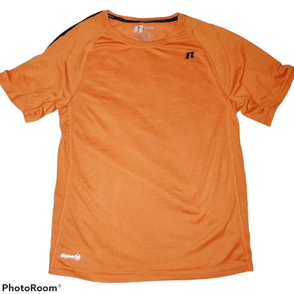Russell Youth dripower 360 Short Sleeve Tee Orange 301 - Picture 1 of 6